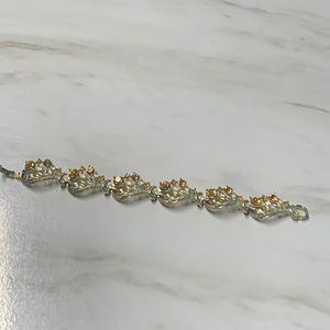 Vintage Costume Jewelry Bracelet Signed LISNER 1940s 1950s 1960s